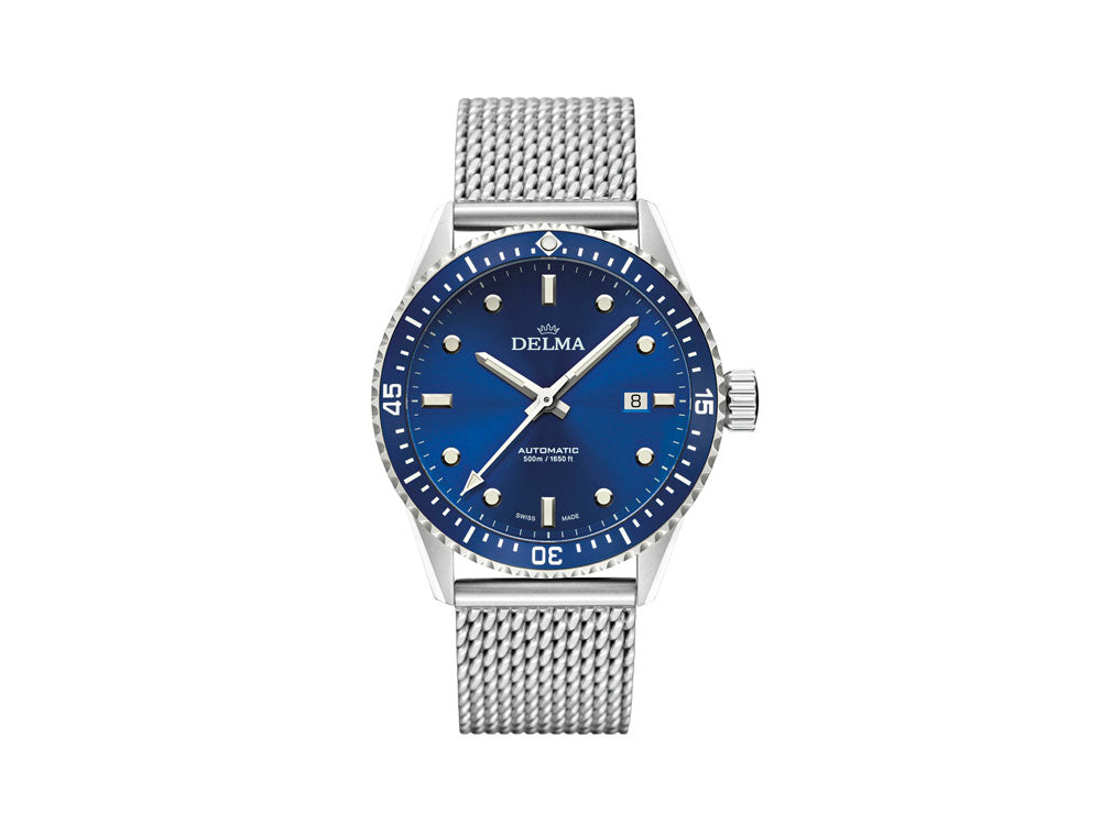 Reloj Automático Delma Diver Cayman, Azul, 42 mm, 41801.706.6.041