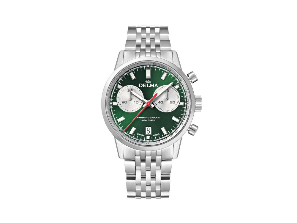 Reloj de Cuarzo Delma Racing Continental, Verde, 42 mm, 41701.704.6.141