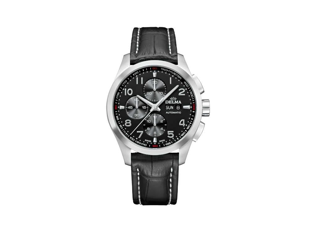 Reloj Automático Delma Racing Klondike Classic, Negro, 44 mm, 41601.660.6.032