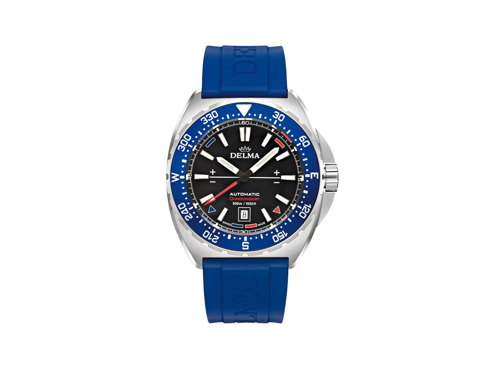 Reloj Automático Delma Racing Oceanmaster, Negro, 44 mm, 41501.670.6.048