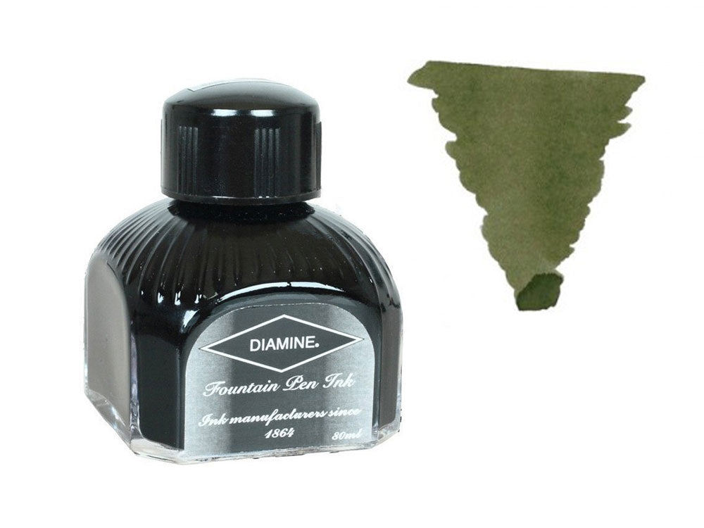 Tintero Diamine, 80ml, Classic Green, Botella de cristal italiano