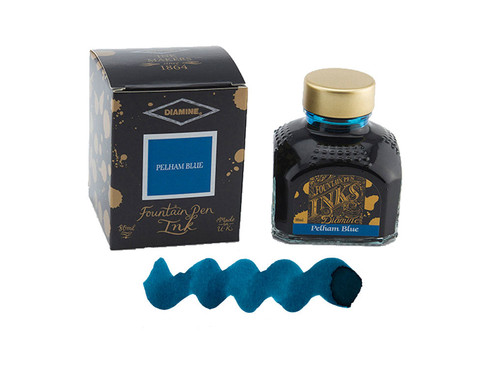 Tintero Diamine Pelham Blue, 80ml., Cristal