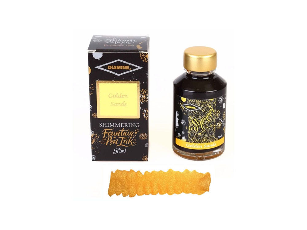 Tintero Diamine Shimmering Golden Sands, 50ml, Cristal
