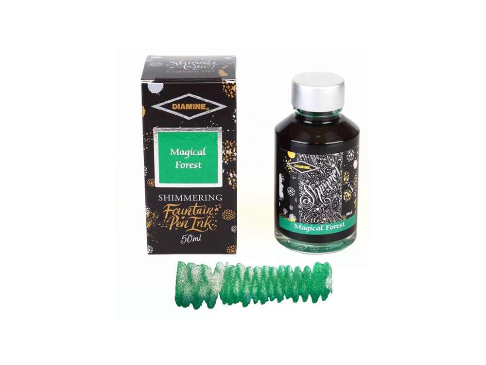 Tintero Diamine Shimmering Magical Forest, 50ml, Cristal