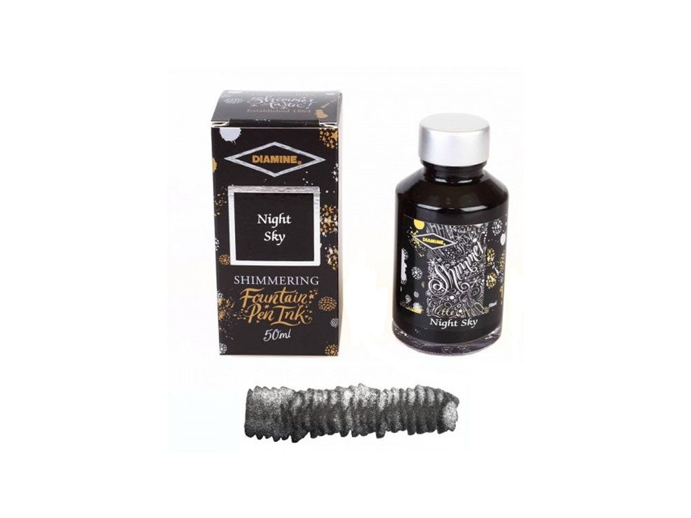Tintero Diamine Shimmering Night Sky, 50ml, Cristal