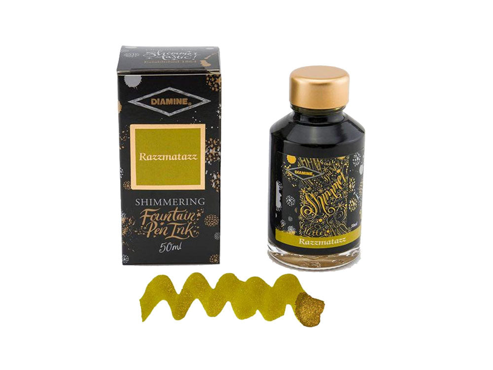 Tintero Diamine Shimmering Razzmatazz, 50ml., Cristal