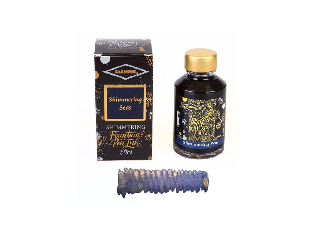 Tintero Diamine Shimmering Seas, 50ml, Cristal