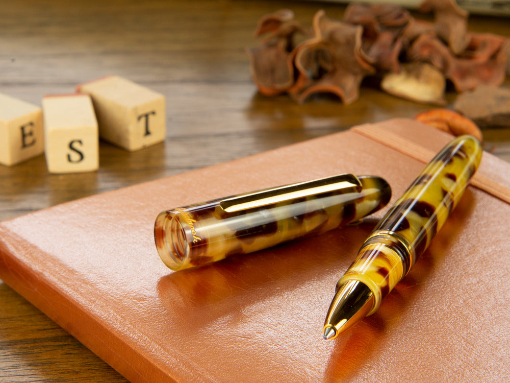 Roller Esterbrook Estie Tortoise, Marrón, PVD Oro, E137