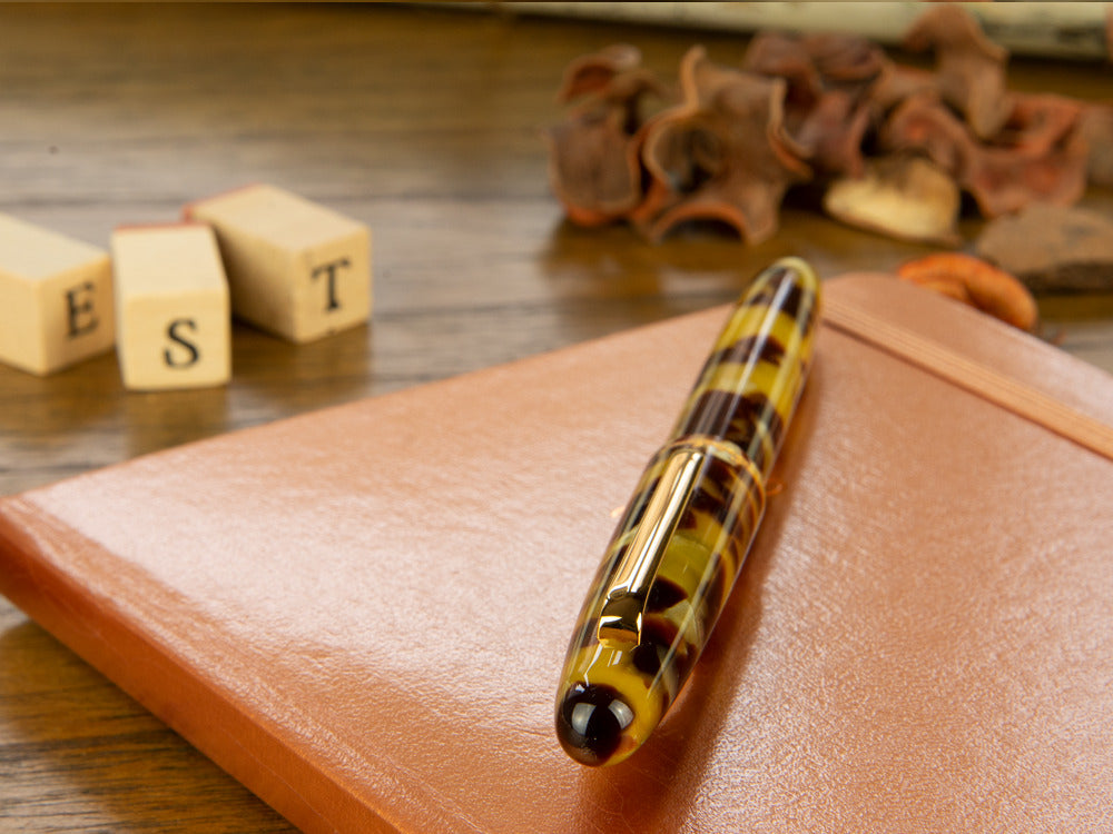 Roller Esterbrook Estie Tortoise, Marrón, PVD Oro, E137