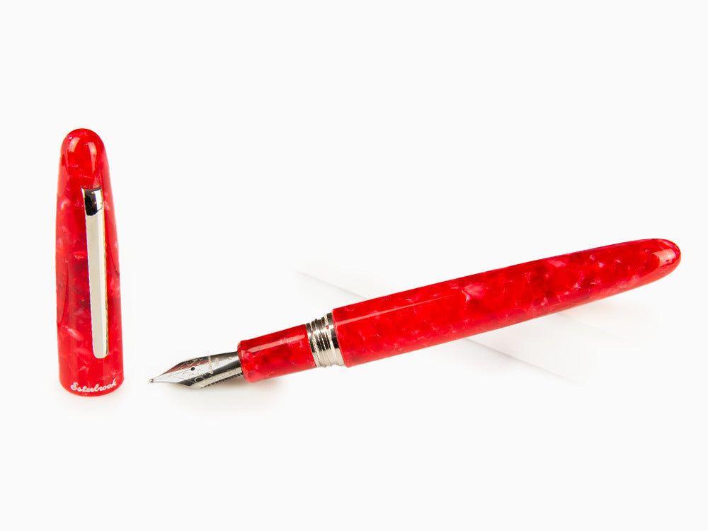 Pluma Estilográfica Esterbrook Estie Oversize Maraschino, Rojo, E496