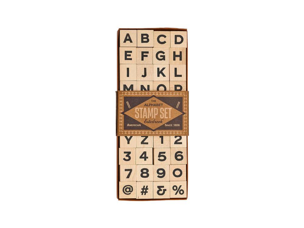 Juego de sellos del alfabeto Esterbrook, EABCSTAMP