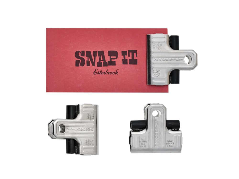 Set 3 Clips Eclipse Esterbrook, Metal, Plata, ECL-SILVER