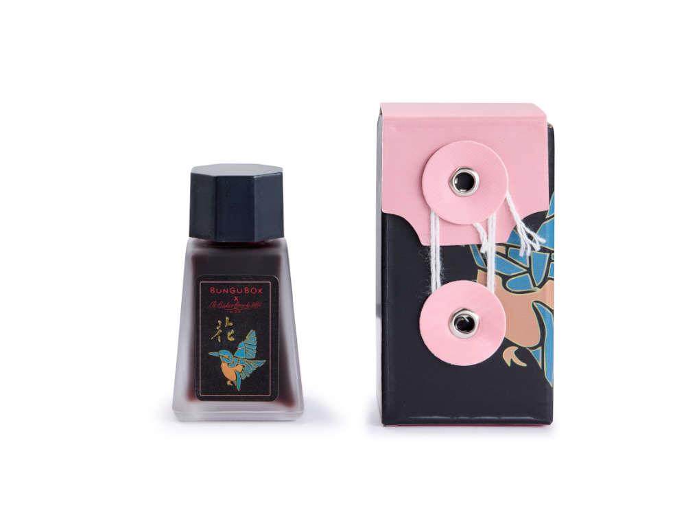 Tintero Esterbrook x BUNGU Kachofugetsu Flower, Rosa, Cristal, EINK-BUNGUCB