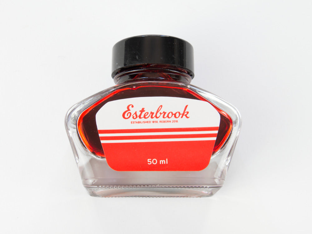 Tintero Esterbrook Scarlet, Rojo, 50ml, Cristal, EINK-SCARLET