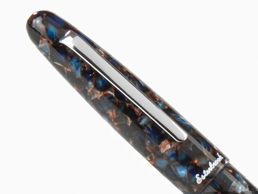 Estilográfica Esterbrook Estie Oversize Nouveau Bleu, Paladio, ENB136