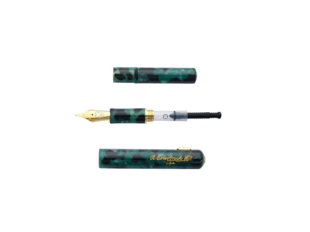 Pluma Estilográfica Esterbrook Niblet Evergreen, Verde, PVD Oro, EPP9196