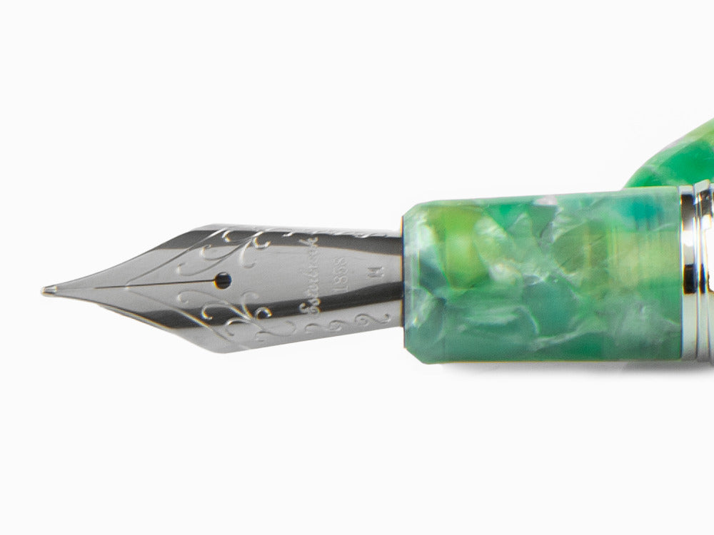 Estilográfica Esterbrook Estie Oversize Sea Glass, Cromo, ESG826