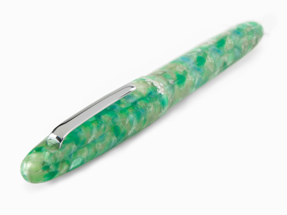 Pluma Estilográfica Esterbrook Estie Sea Glass, Adornos Cromados, ESG836