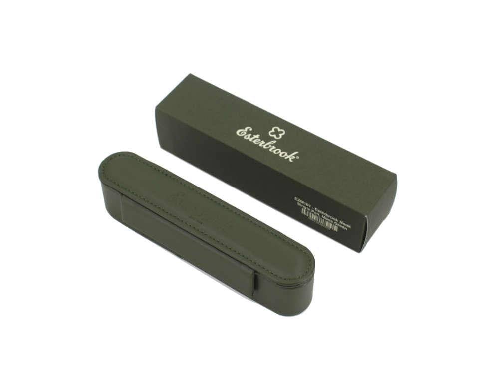 Estuche Esterbrook Single Pen Nook, Moss Green, EZM101