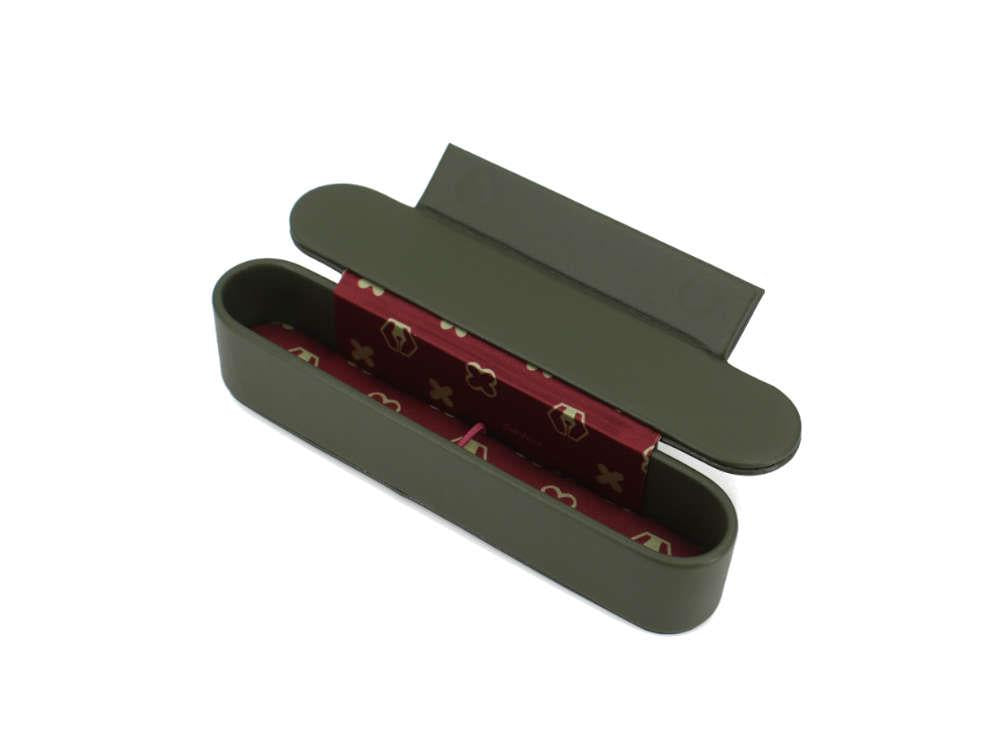 Estuche Esterbrook Single Pen Nook, Moss Green, EZM101