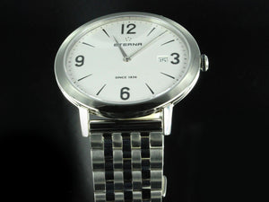 Reloj de cuarzo Eterna Eternity Gent, ETA 955.112, 42mm., Plata, Brazalete acero