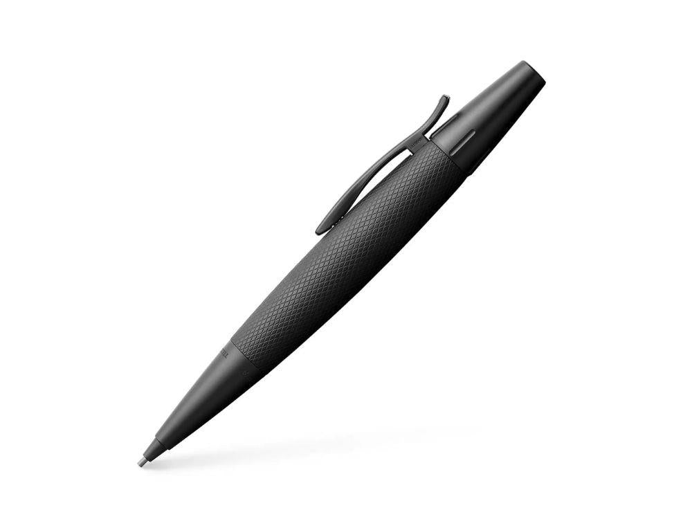 Portaminas Faber-Castell E-Motion, Aluminio, Negro, 138690