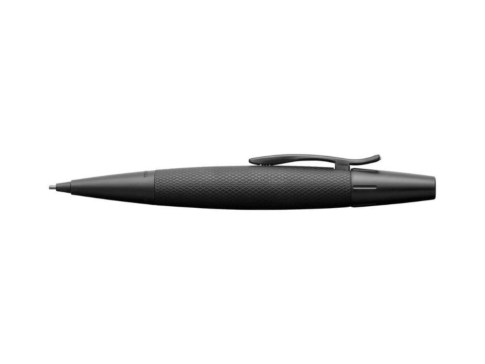 Portaminas Faber-Castell E-Motion, Aluminio, Negro, 138690