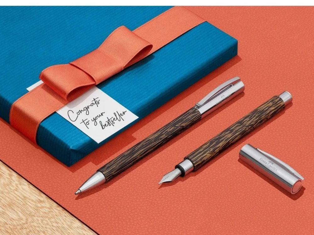 Estilográfica Faber-Castell Ambition, Madera de coco, Marrón, 148170