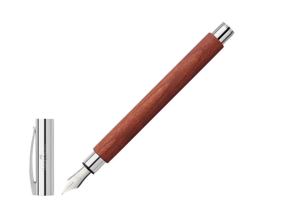 Estilográfica Faber-Castell Ambition, Madera de Peral, Marrón, 148180