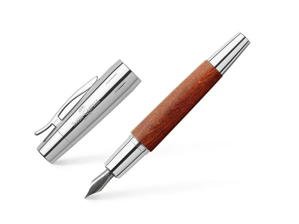 Pluma Estilográfica Faber-Castell E-Motion, Madera, Marrón, 148200