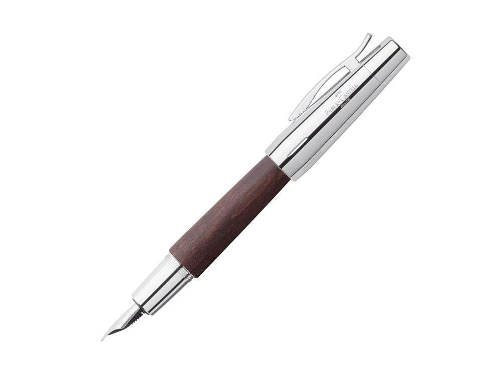 Estilográfica Faber-Castell E-Motion, Madera de Peral, Marrón, 148210