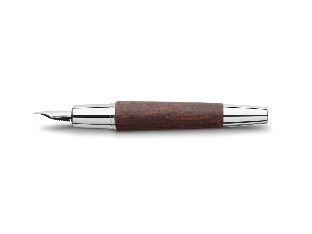 Estilográfica Faber-Castell E-Motion, Madera de Peral, Marrón, 148210