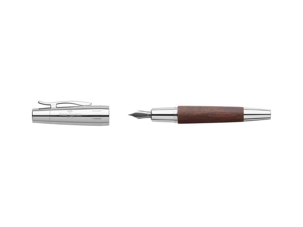 Estilográfica Faber-Castell E-Motion, Madera de Peral, Marrón, 148210