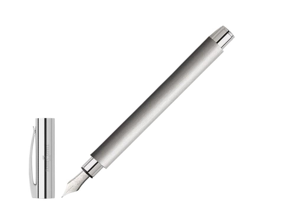 Pluma Estilográfica Faber-Castell Ambition Acero, 148390