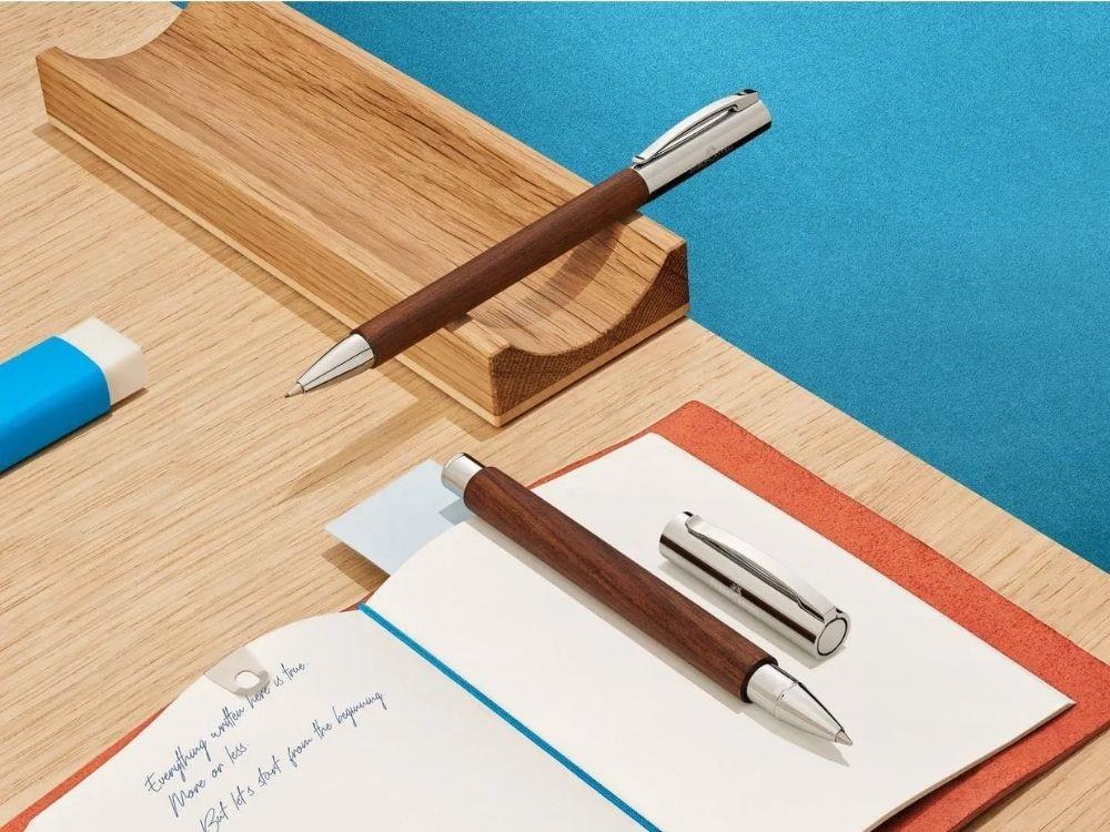 Bolígrafo Faber-Castell Ambition Nogal, Madera, Marrón, 148531