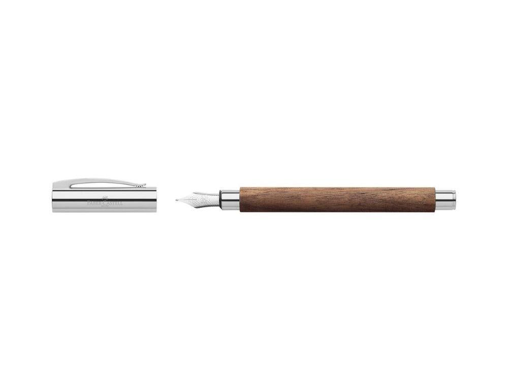 Pluma Estilográfica Faber-Castell Ambition Nogal, Madera, Metal, 148580