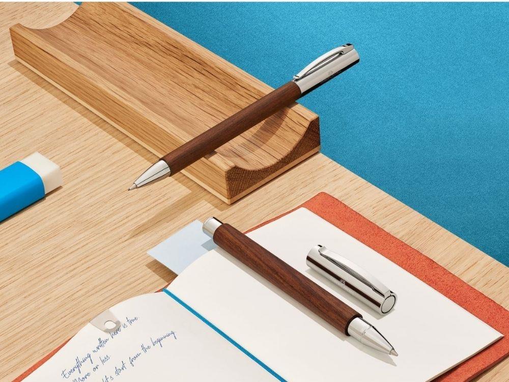 Roller Faber-Castell Ambition Nogal, Madera, Metal, Marrón, 148585