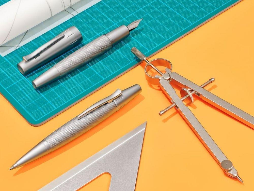 Pluma Faber-Castell E-Motion Pure Silver, Metal, Plata, 148670