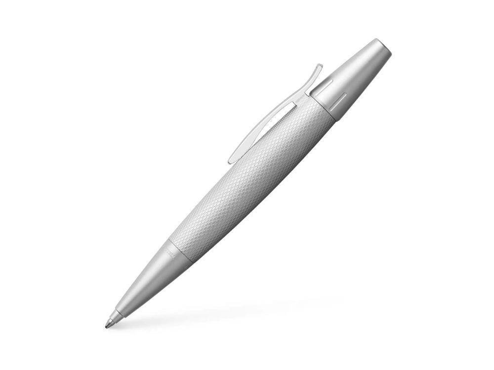 Bolígrafo Faber-Castell E-Motion, Metal, Plata, 148676