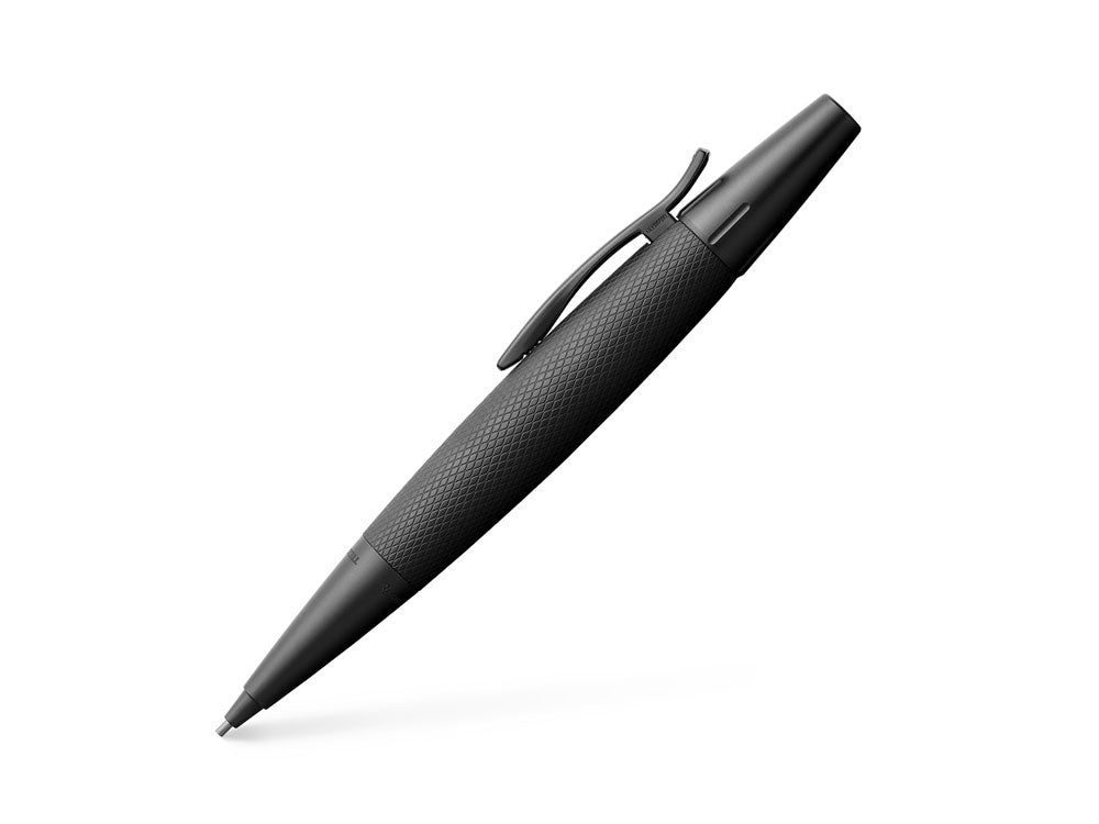 Portaminas Faber-Castell E-Motion, Aluminio, Negro, 138690