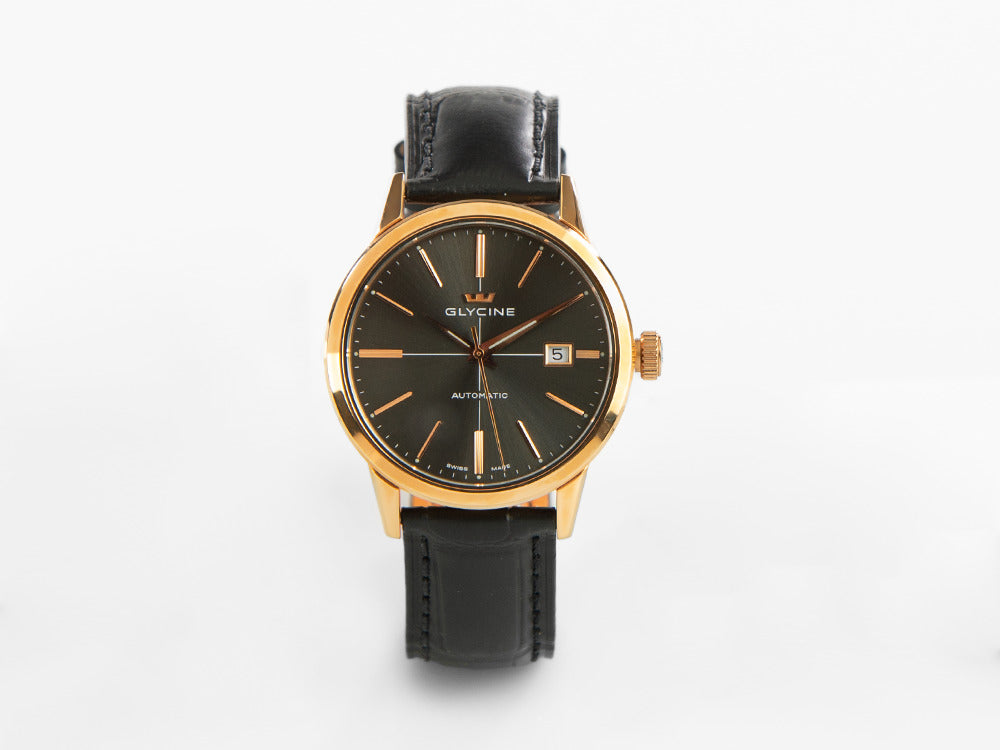 Reloj Automático Glycine Classic, GL 224, Oro, 3910.29-LBK9