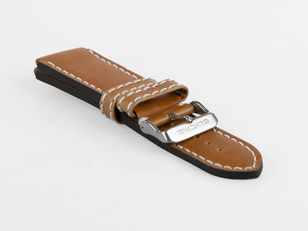 Glycine, Correa de piel, 24mm, Marrón, CBIGBR-24