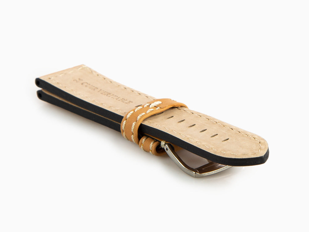 Glycine, Correa de piel, 24mm, Marrón, LB7BHH-24