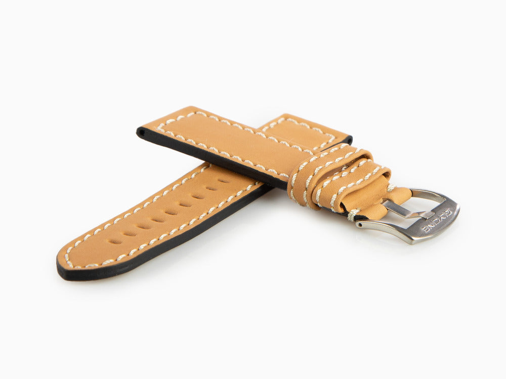 Glycine, Correa de piel, 24mm, Marrón, LB7BHH-24