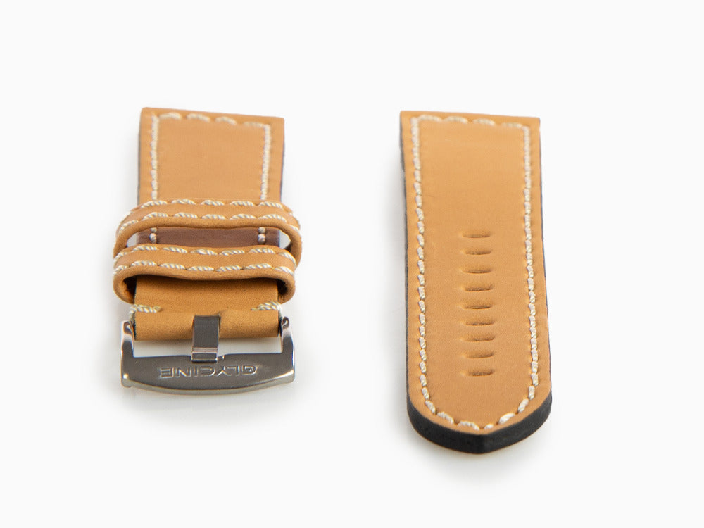 Glycine, Correa de piel, 24mm, Marrón, LB7BHH-24