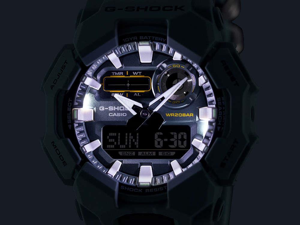Reloj de Cuarzo G-SHOCK Casio Classic, Verde, 52 mm, GA-010CE-2AER