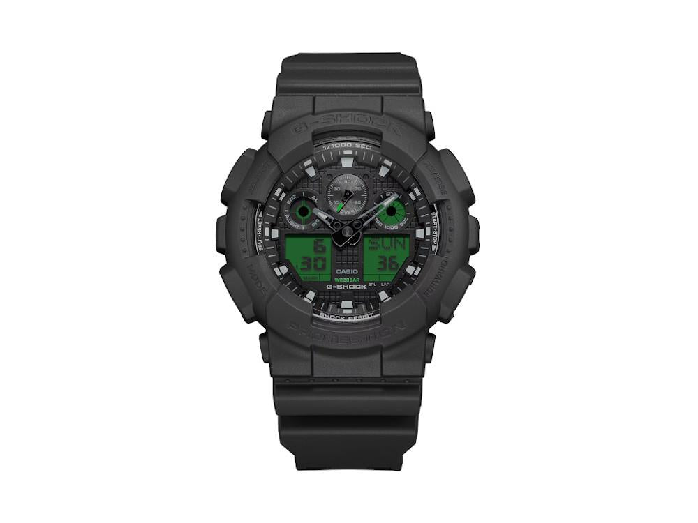 Reloj de Cuarzo G-SHOCK Casio Classic, Resina, Negro, GA-100BEG-1AER