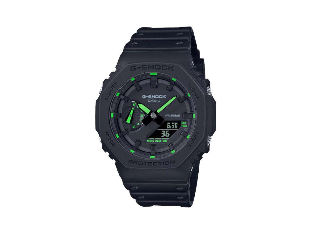 Reloj de Cuarzo G-SHOCK Casio Classic, Resina, Negro, 55 × 51.2mm, GA-2100-1A3ER