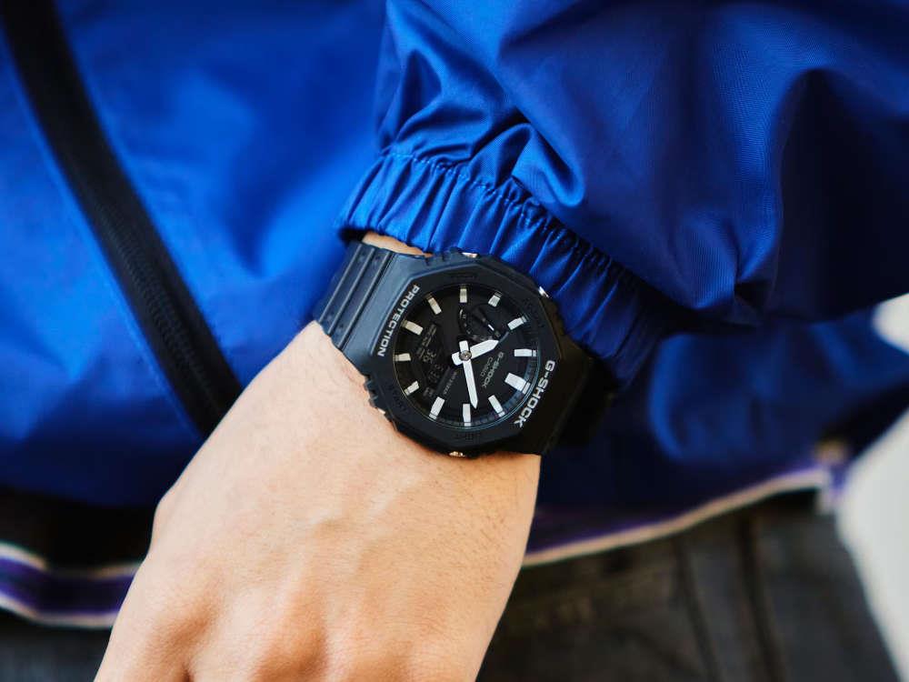 Reloj de Cuarzo G-SHOCK Casio Classic, Negro, 48.5 × 45.4mm, GA-2100-1AER