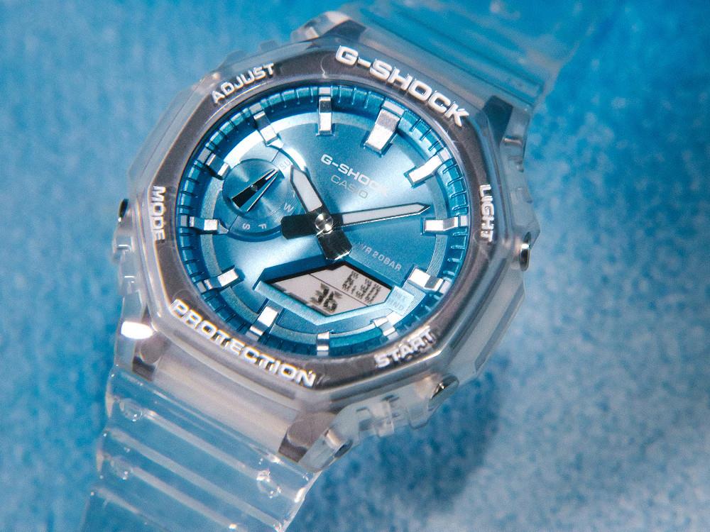 Reloj de Cuarzo G-SHOCK Casio Classic Bright Metallic, Azul, GA-2100BM-7A2ER
